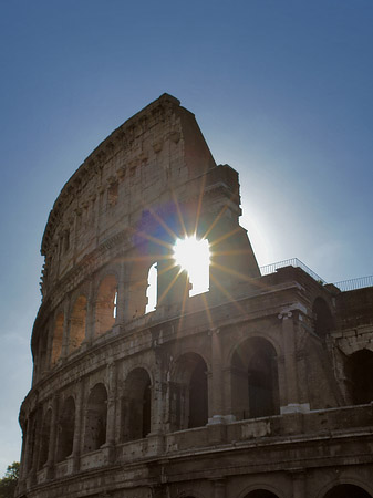 Foto Kolosseum mit Sonne