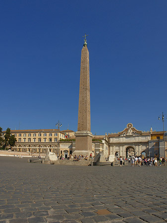 Obelisk mit dem Porta del Popolo