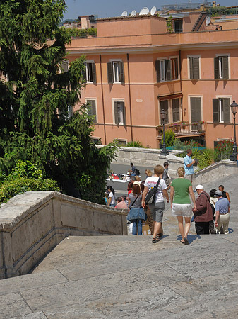 Menschen an der Treppe