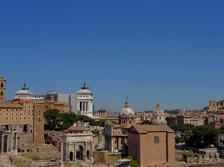 Blick auf das Forum Romanum Foto 