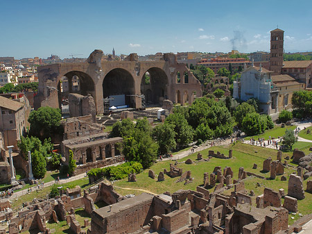 Blick auf das Forum Romanum Fotos