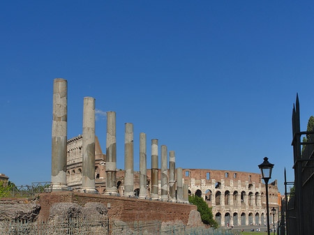 Kolosseum mit dem Forum Romanum Foto 