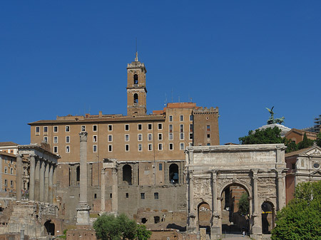 Foto Tabularium mit dem Forum Romanum - Rom