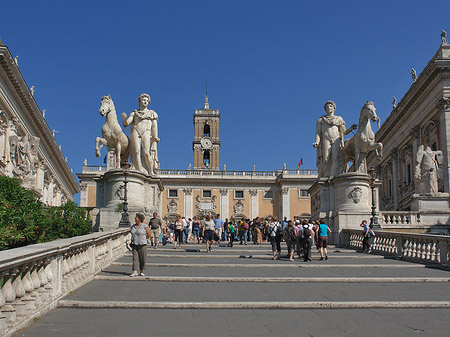 Foto Statuen der Dioskuren - Rom