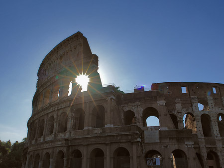 Fotos Kolosseum mit Sonne | Rom