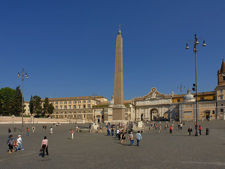 Fotos Obelisk mit dem Porta del Popolo | Rom