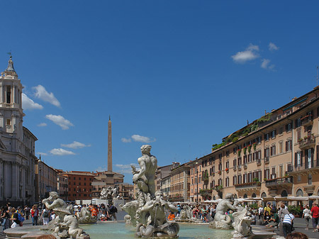 Foto Meeresbrunnen mit Piazza - Rom