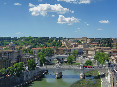 Foto Tiber mit der Vittorio Emanuele II