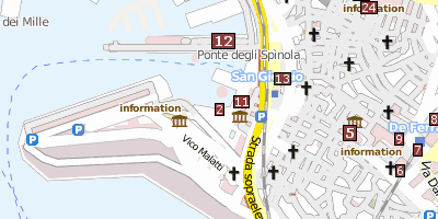 Stadtplan Hafen Genua